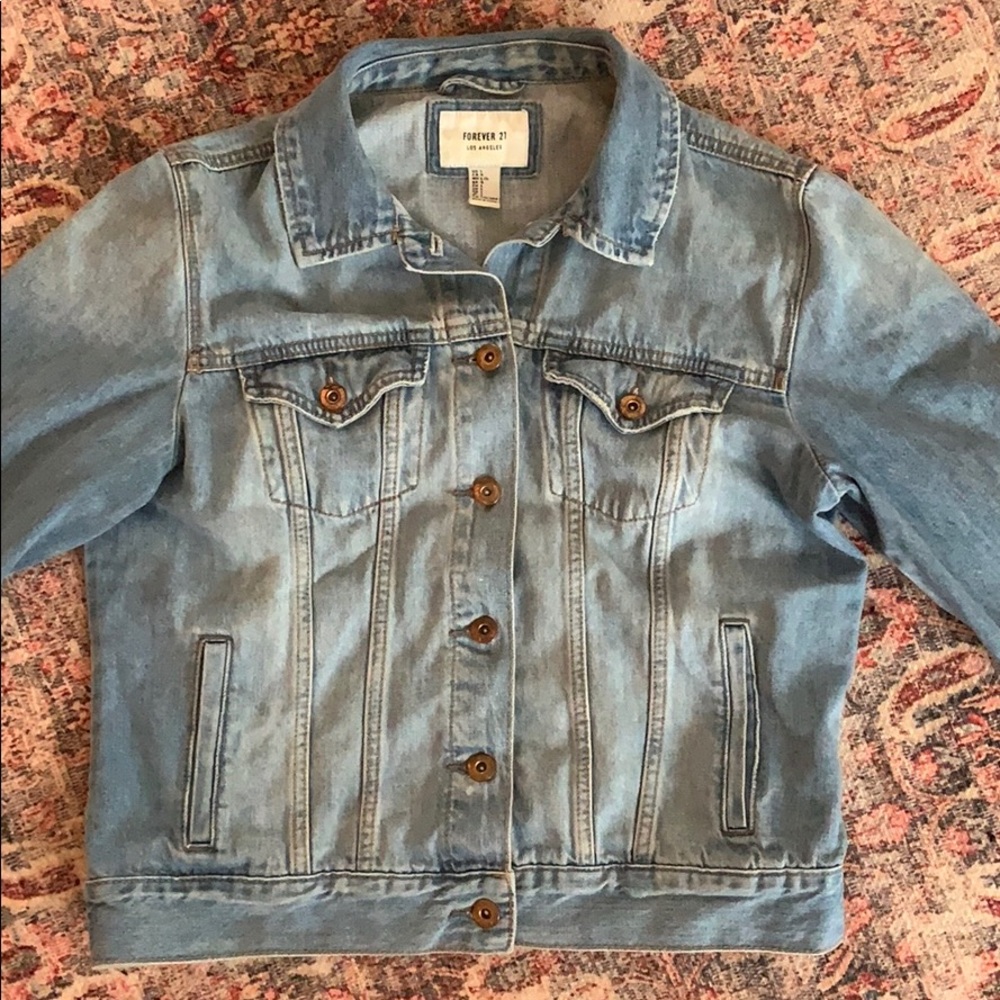 Forever 21 light wash denim jacket